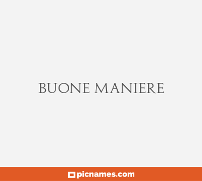 Buone Maniere